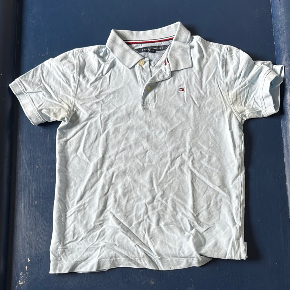 Tommy Hilfiger Blue Polo Shirt Classic Short Sleeve